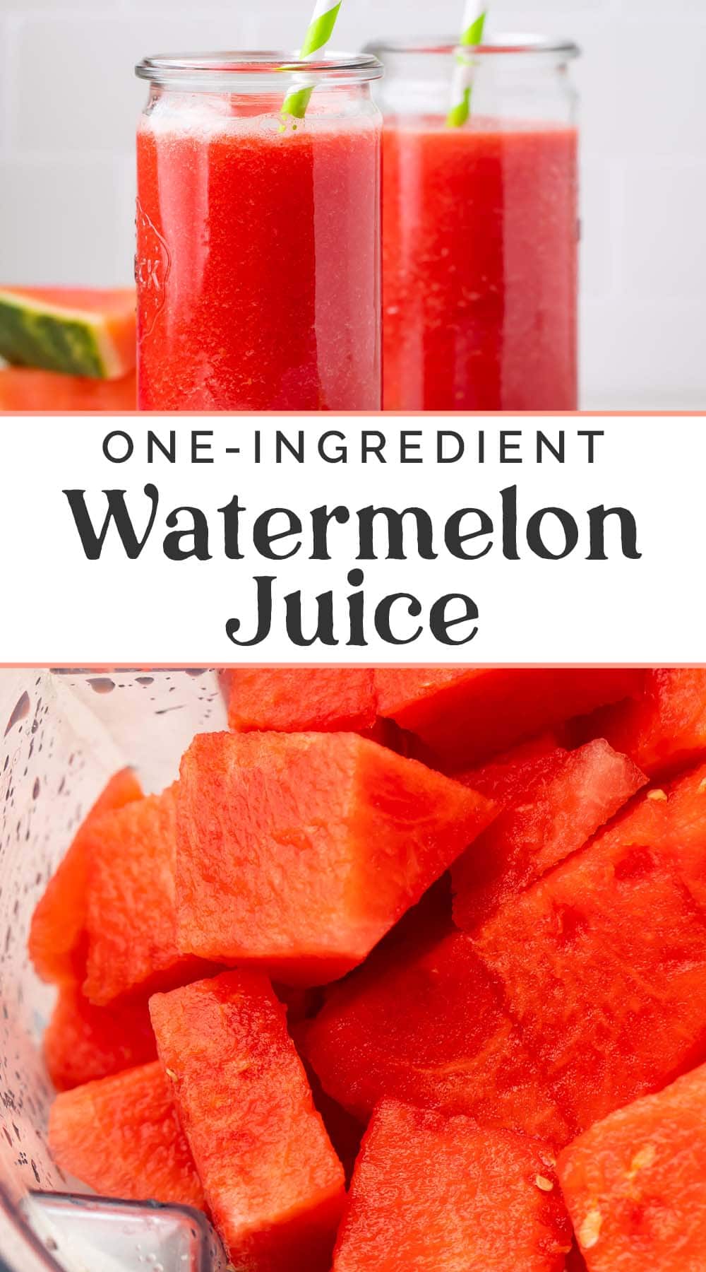 Pin graphic for watermelon juice.