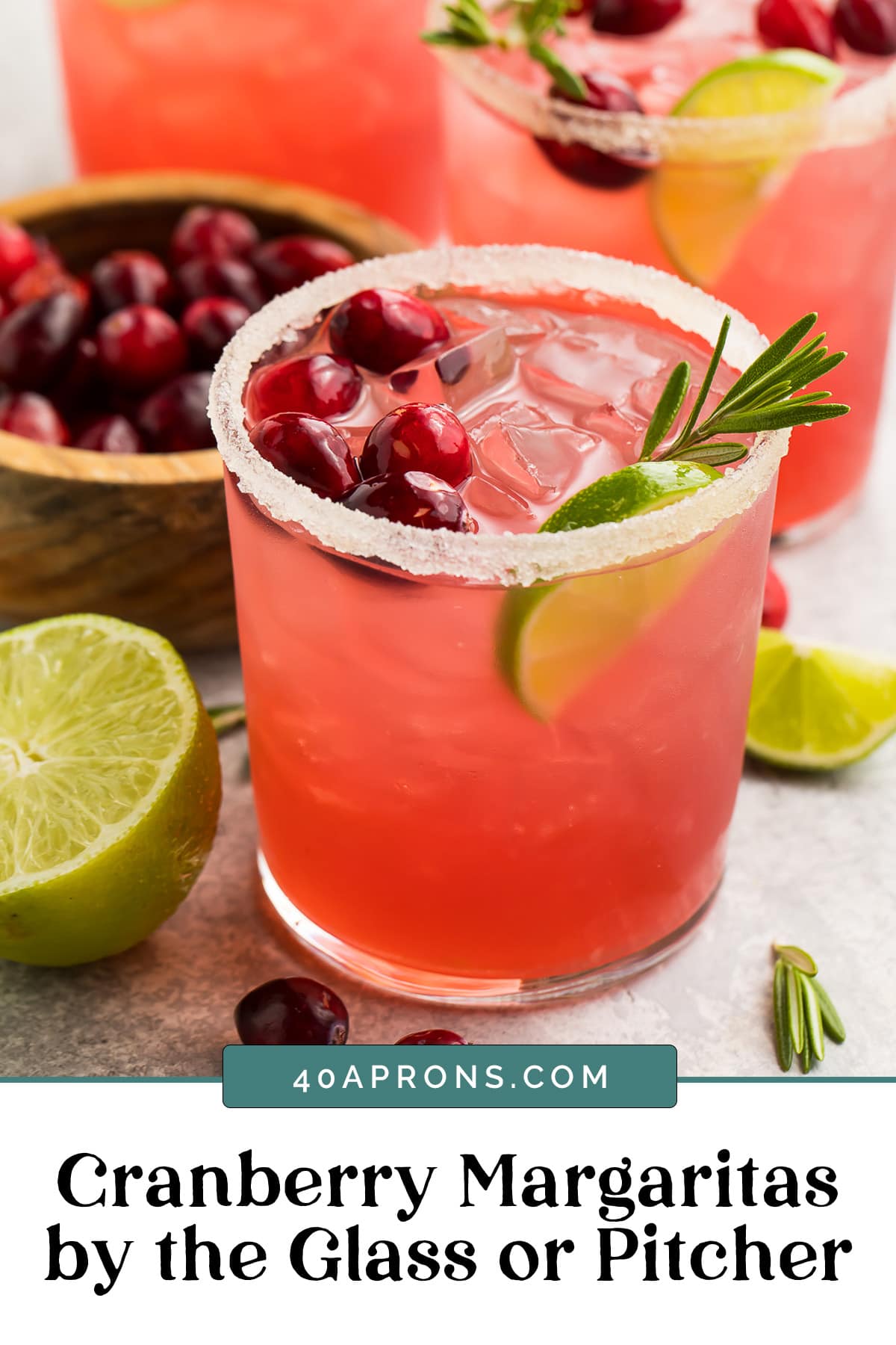 Graphic for cranberry margarita.