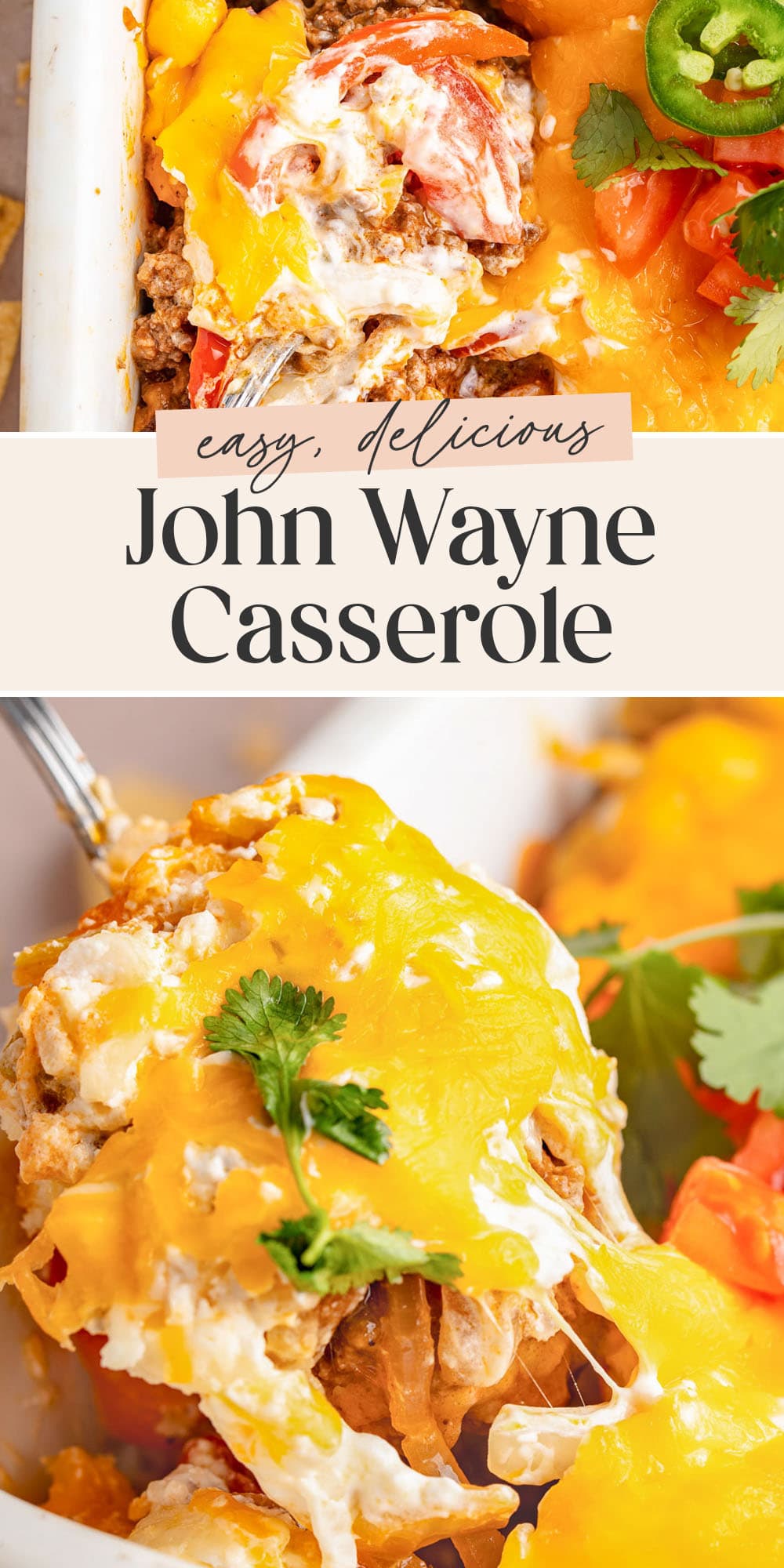 Pin graphic for john wayne casserole.