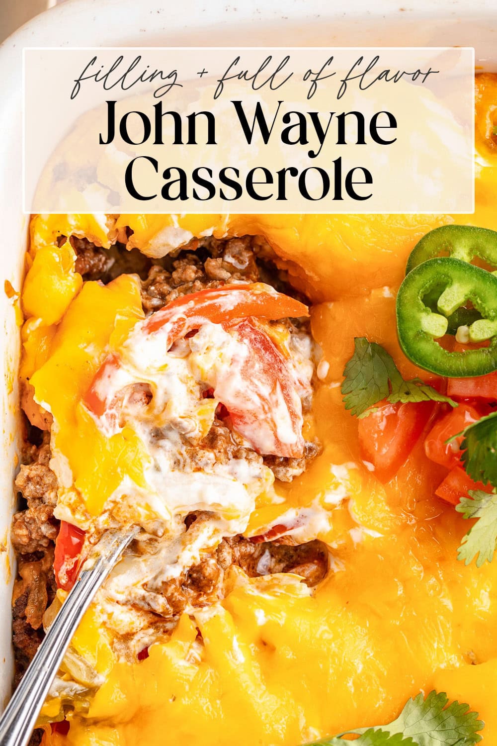 Pin graphic for john wayne casserole.