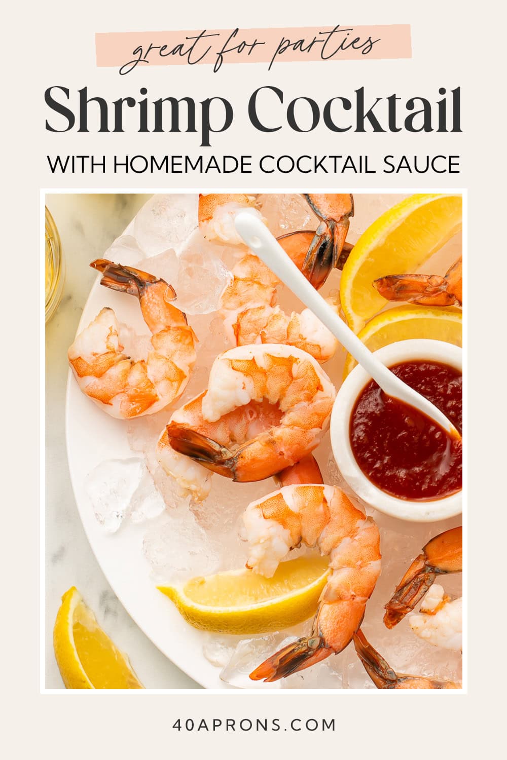 Pin graphic for shrimp cocktail.