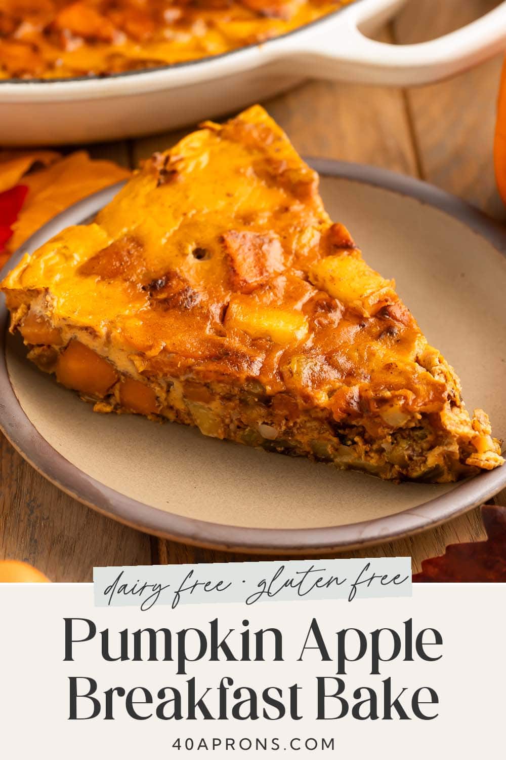 Pin graphic for paleo pumpkin breakfast bake.